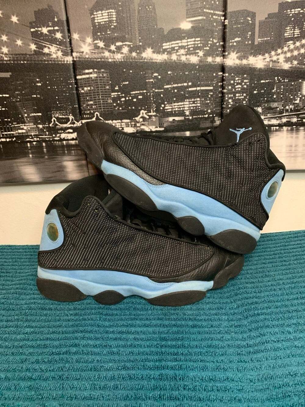 Nike Air Jordan 13 Retro Black University Blue Men Size 10